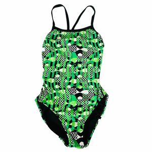 DOLPHIN Women’s V-Back Uglies Competition-Style Swimsuit Fully Lined Size 32/S